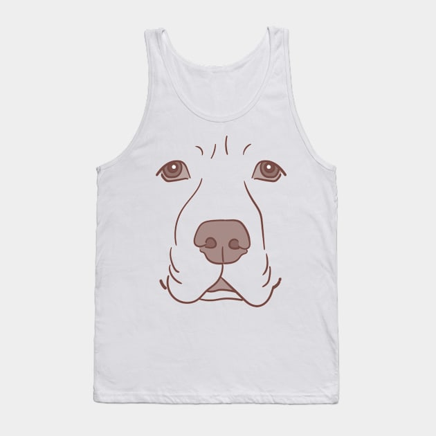 Labrador Face Funny Dog Halloween Costume Tank Top by macshoptee